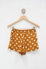 Shorts carolina aguiar feminino laranja com poás