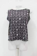 Regata feminino preto estampado 