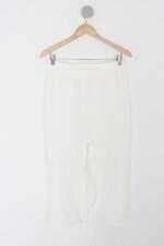 Saia feminina off-white com Fenda