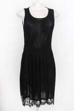 Vestido feminino preto com Forro