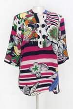Blusa feminina colorida