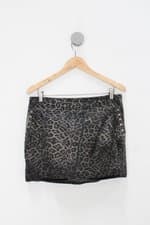 Saia shoulder feminina estampada com Forro e Aplique