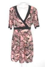 Vestido quintess feminino preto estampado