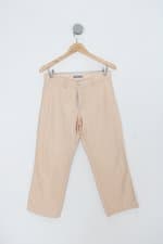 Calça de sarja pantacout st john´s bay feminina creme 