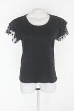 Blusa feminina preta com Tule