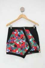 Saia feminina estampada com Recortes e Forro