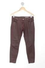 Calça de tecido zara feminina vinho