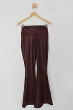 Calça de tecido feminina vinho