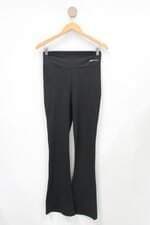 Calça de tecido flare  feminina preto