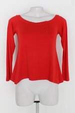 Blusa feminina vermelha manga longa 
