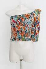 Blusa Meio ombro feminina estampada