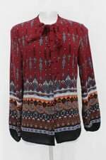 Camisa le fix feminina estampada manga longa 