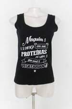 Regata feminina preto com Silk