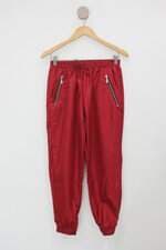 Calça de tecido feminina vermelha