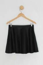 Saia couro theory feminino preto
