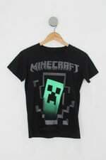 Camisa Infantil  manecraft preto com silk 