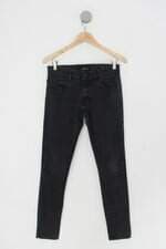 Calça de sarja ali contemporaneo feminina preto