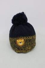 Touca Infantil estampada com pom pom 