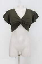 Cropped feminino verde com Bojo