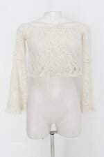 Blusa forever 21 feminina bege de renda 