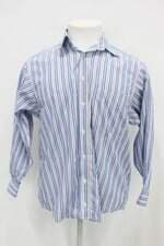Camisa bruno minelli masculina branca listrada 