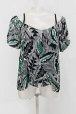 Blusa shoulder feminina estampado