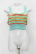 Top de tricot feminino listrado
