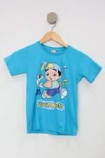 Camiseta Infantil azul com silk