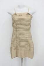 Vestido vida bela feminino bege com Pregas