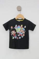 Camiseta Infantil lucas neto preta