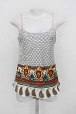 Regata feminina branca estampada