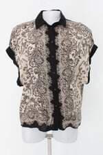 Camisa feminina off-white estampado 