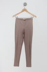 Calça de tecido luxo das marias feminina bege