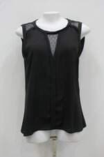 Blusa p.a concept feminina preta com Tule