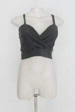 Regata cropped feminina cinza