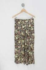 Calça de tecido feminina estampada