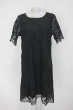 Vestido zinzane feminino preto com Forro