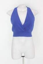 Cropped regina salomão feminino azul