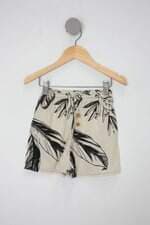Bermuda Infantil bege estampada