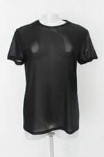 Blusa feminina preta com Transparência
