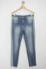 Calça Jeans renner feminina azul com Recortes