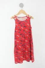 Vestido Infantil malwee vermelho estampado