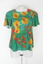 Blusa chiquebela feminina verde estampada