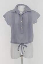 Blusa feminina cinza com Sobreposição