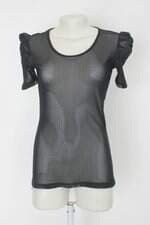 Blusa marisa feminina preta com Transparência