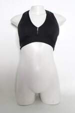 Top Esportivo feminino preto com Bojo