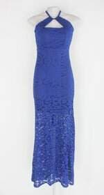 Vestido feminino azul com Bojo e Forro