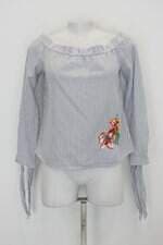 Blusa c&a feminina listrada com Bordado
