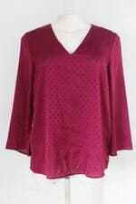 Blusa design by kappahl feminina roxo com bolinhas 
