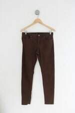 Calça de sarja feminina marrom